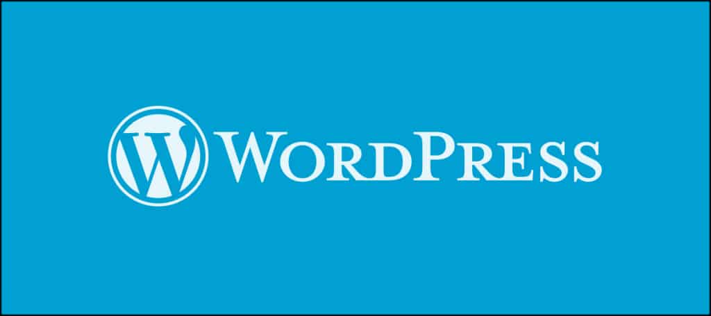 WordPress Blue Background